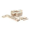 Image 2 : NEW REPACKED GIANT WOOD DOMINOES - 28 WOOD DOMINOE