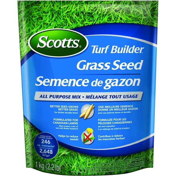 1KG BAG (2.2LB) SCOTTS TURF BUILDER GRASS SEED