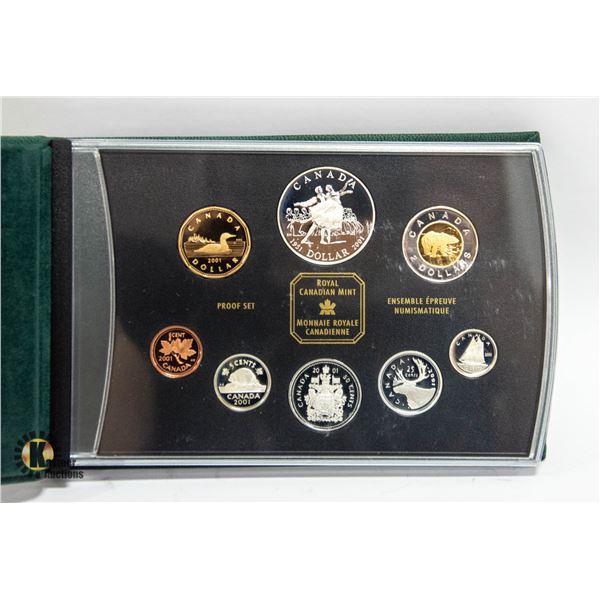 2001 ROYAL CANADIAN MINT PROOF SET PR-68