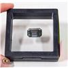 Image 1 : RECTANGULAR CUT DARK GREEN MOISSANITE