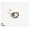 Image 1 : NEW MENS KNGHTS TEMPLAR RING SIZE 11