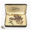 Image 1 : ROSARY & BRACELET IN SHERMAN JEWELRY BOX