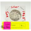 Image 1 : 1965 CANADIAN SILVER 50 CENT COIN
