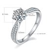 Image 4 : 1 CT GRA CERTIFIED MOISSANITE 925 STERLING SILVER