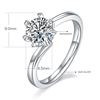Image 4 : 1 CT GRA CERTIFIED MOISSANITE 925 STERLING SILVER