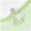 Image 5 : 1 CT LUXURY EGG-SHAPED S925 ST. SILVER MOISSANITE
