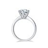 Image 4 : 2 CT GRA CERTIFIED 6 CLAW 925 ST SILVER MOISSANITE