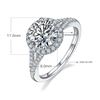 Image 2 : 2 CT GRA CERTIFIED MOISSANITE 925 SILVER SZ 7.5
