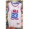 Image 1 : MENS L (50) "MICHAEL JORDAN" WHITE ALL STAR JERSEY
