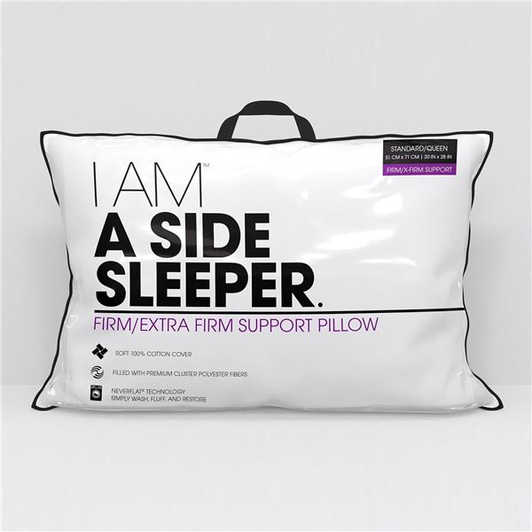 NEW I AM A SIDE SLEEPER STANDARD / QUEEN SZ PILLOW