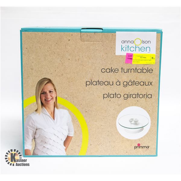 ANNA OLSON KITCHEN CAKE TURNTABLE