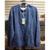 Image 1 : NEW GUESS SIZE LARGE SILK BLUE HEATHER SWEATER