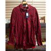 Image 1 : NEW LARGE CHAPS RED MULTI CHECKERED LONG SLEEVE