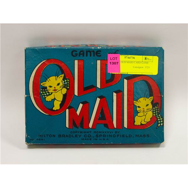 ANTIQUE OLD MAID CARD GAME