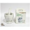 Image 1 : UNUSED NEW OLD STOCK MARBLE MORTAR & PESTLE