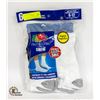 Image 1 : WHITE CREW SOCKS 6-12 SIZE 6-PACK FRUIT OF THE