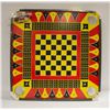 Image 1 : CHECKER & CROKINOLE SQUARE GAME BOARD