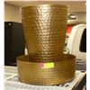 Image 1 : BRASS DCOR/PLANTER  - 16 WIDE X 19 TALL