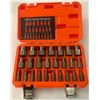 Image 7 : NEW 25 PC SCREW EXTRACTOR SET HEX HEAD MULTISPLINE
