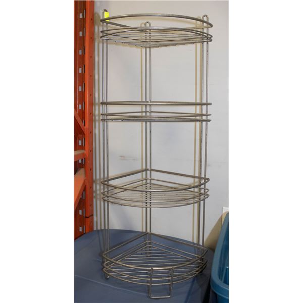 32" CORNER  METAL SHELF