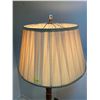 Image 4 : Mid Century Modern Teak Lamp With Satin Shade 63Hx18W