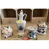 Image 1 : Assorted Collection Of Delft - Figurine, Pitcher, Canister & More