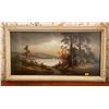Image 1 : Nature Scene Painting In Hardwood Frame 27Lx14.5H