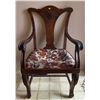 Image 1 : Mid to Late 18th Century Hand Carved Wooden Captains Chair 23.5Lx22Dx39H