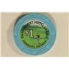 Image 2 : $1 OASIS RESORT CASINO CHIP. MESQUITE, NEVADA