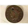 Image 1 : 1832 US LARGE CENT WITH HOLE