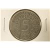 Image 1 : 1958-D GERMAN SILVER 5 MARK .2251 OZ. ASW