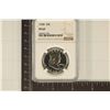 Image 1 : 1958 SILVER FRANKLIN HALF DOLLAR NGC PF67