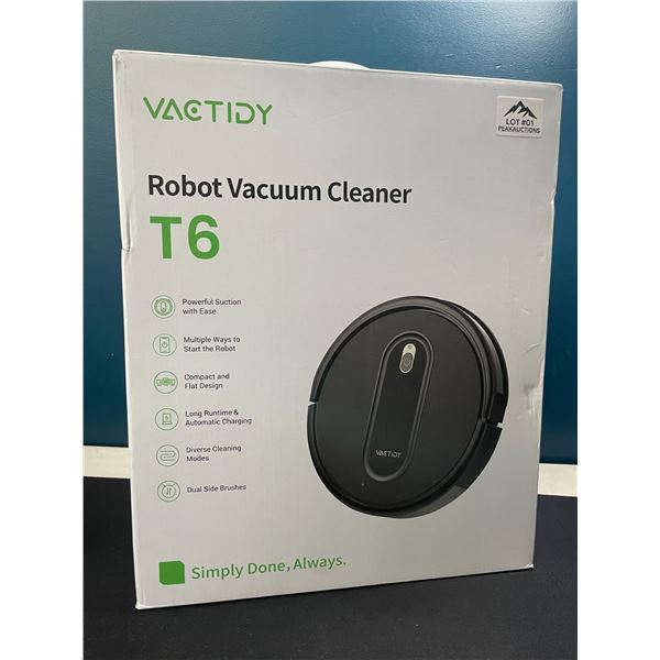 Lot of 1 VACTIDY Robot Vacuum Cleaner T6 - BRAND NEW SEALED!
