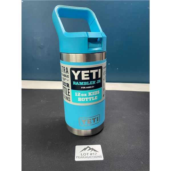 Lot of 1 YETI Rambler JR 12oz Kids Bottle - Brand New! - Bright Blue