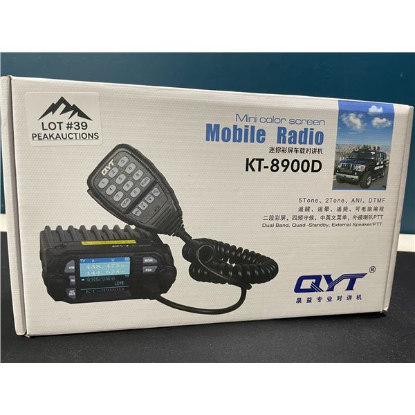 Lot of 1 QYT KT-8900D Dual Band Mobile (Ham) Radio for Cars - Brand New!