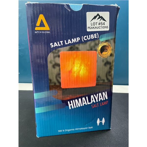 Lot of 1 Himalayan Salt Lamp (Cube Design)