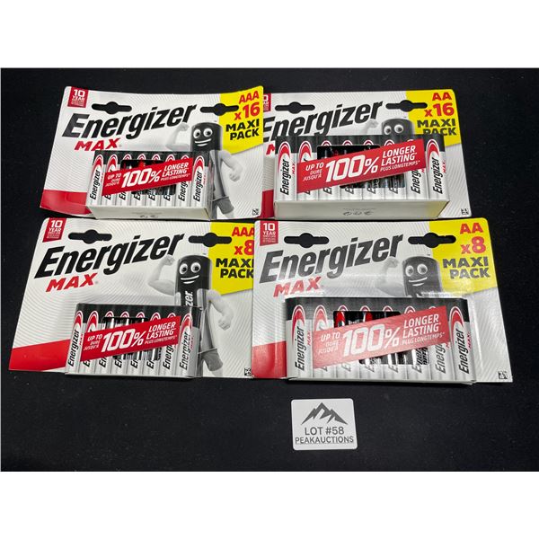Lot of 1 Energizer MAX Batteries Combo Pack - Includes 24 AA and 24 AAA Batteries! - 48 Total!