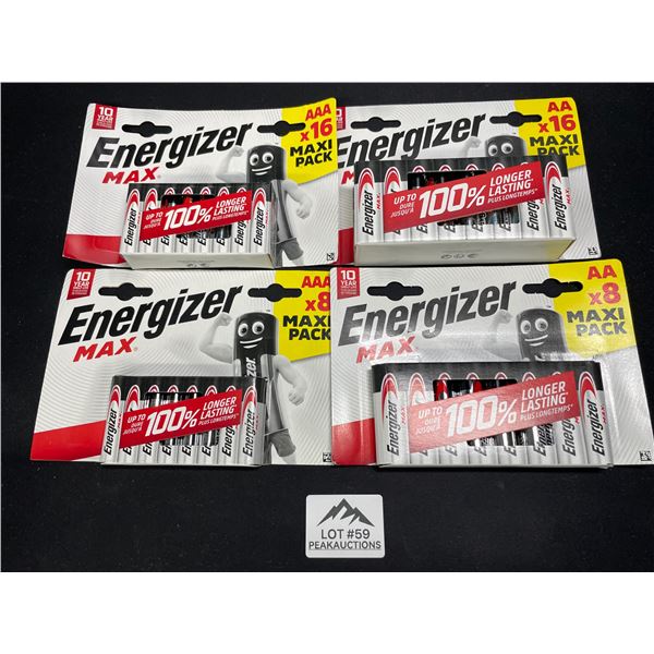 Lot of 1 Energizer MAX Batteries Combo Pack - Includes 24 AA and 24 AAA Batteries! - 48 Total!