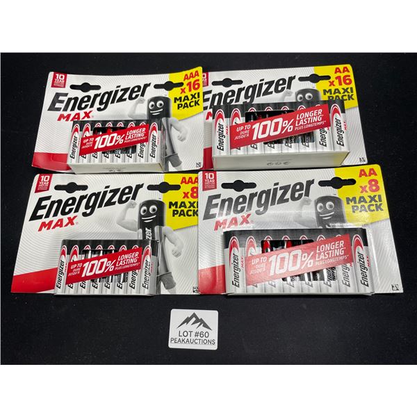 Lot of 1 Energizer MAX Batteries Combo Pack - Includes 24 AA and 24 AAA Batteries! - 48 Total!