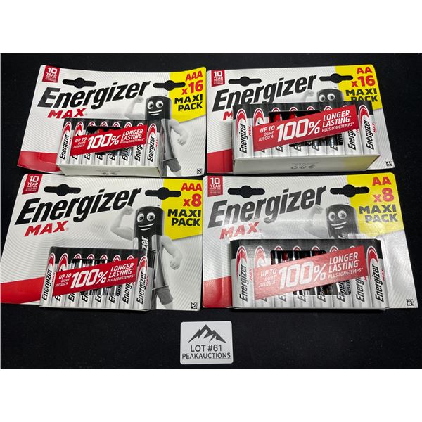 Lot of 1 Energizer MAX Batteries Combo Pack - Includes 24 AA and 24 AAA Batteries! - 48 Total!