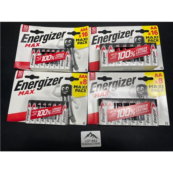 Lot of 1 Energizer MAX Batteries Combo Pack - Includes 24 AA and 24 AAA Batteries! - 48 Total!