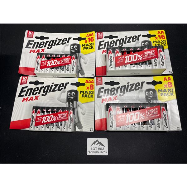 Lot of 1 Energizer MAX Batteries Combo Pack - Includes 24 AA and 24 AAA Batteries! - 48 Total!