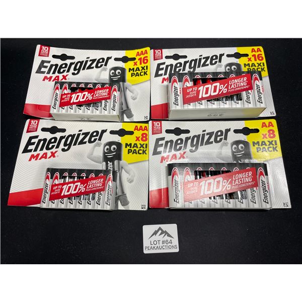 Lot of 1 Energizer MAX Batteries Combo Pack - Includes 24 AA and 24 AAA Batteries! - 48 Total!