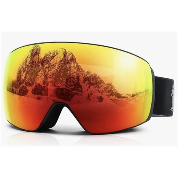 Lot of 1 SuperPenguin Ski/Snowboarding Goggles with Magnetic Lens 