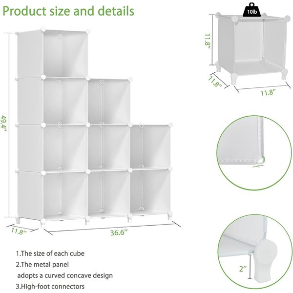 Lot of 1 Wolizom 9-Cube Storage Organizer - Brand New!