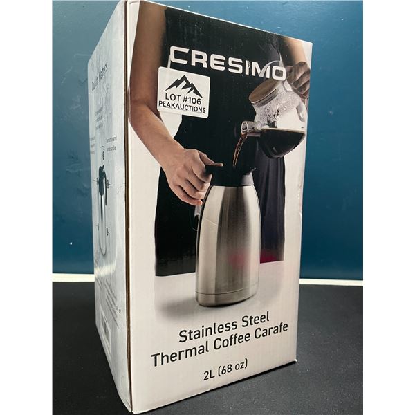 Lot of 1 Cresimo Stainless steel Thermal Coffee Carafe
