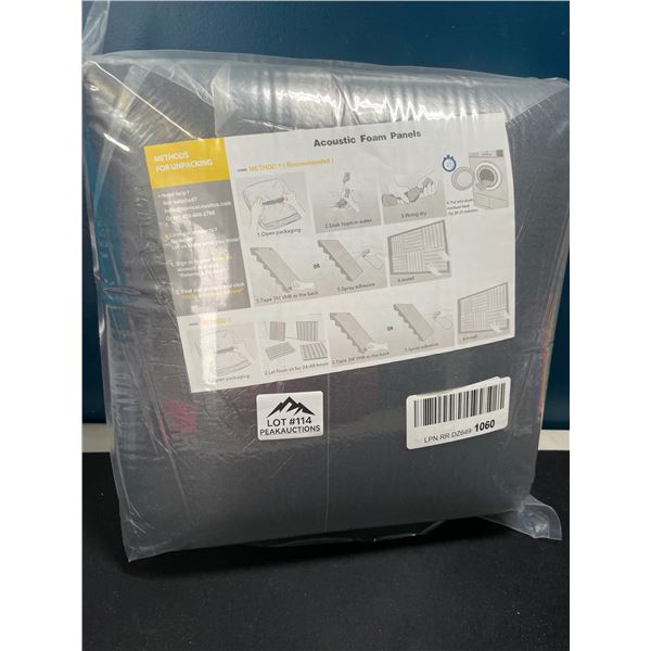 Lot of 1 Multi-Pack of Acoustic Foam Sound-Deadening/Soundproof Panels