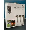 Image 1 : Lot of 1 Box of Solar Flame Spike Lights for Lawn/Garden - 6 Lights Included
