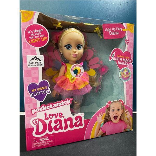 Lot of 1 Love Diana Light-Up Fairy Doll