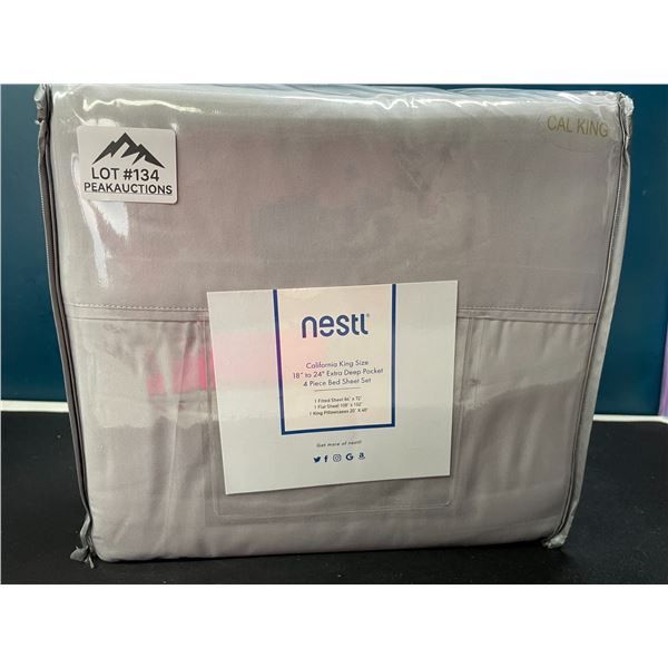 Lot of 1 Nestl California King Size Bed Sheet Set